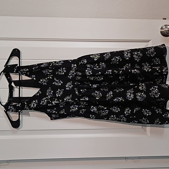 Mac + jac Black Blue women's dress Size M - Picture 1 of 2